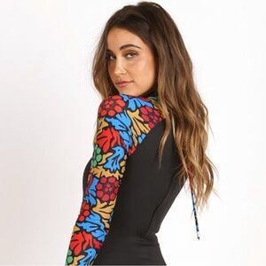 Seea Women's Colorful Floral One Piece Swimsuit